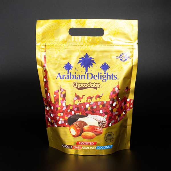 ≪グランマルシェ≫デーツチョコレート Arabian Delights 1袋（40個入り） 【送料無料 人気 ドバイおみやげ スーパーフード ナツメヤシ ココナッツ 美容ダイエット 貧血 骨粗鬆症 便秘改善 免疫力アップ】