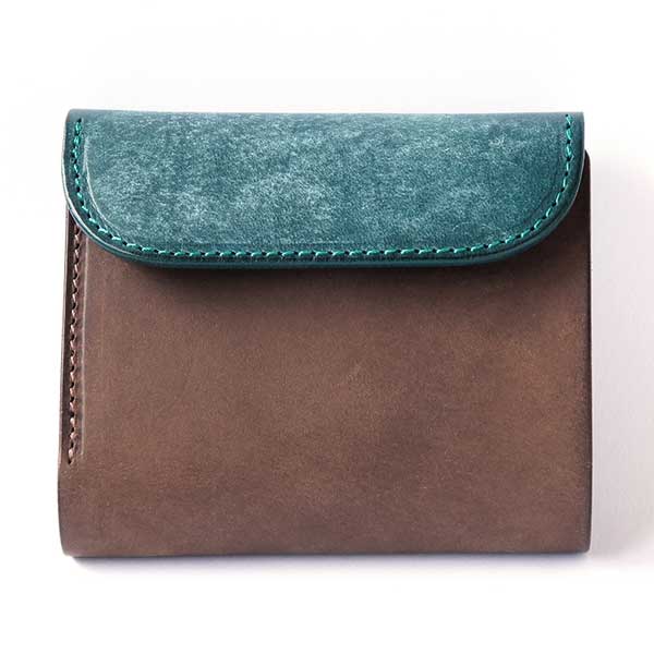≪sisiutl leather≫3つ折りショートウォレット 革を愛する職人の店 【オーダーメイドも承ります】
