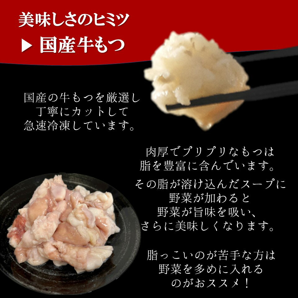 【300g＋300g】金澤もつ鍋 もつ増量セット（3〜4人前）いしるを使用した珍しいスープ しょうゆ味 国産 無添加 送料無料 2