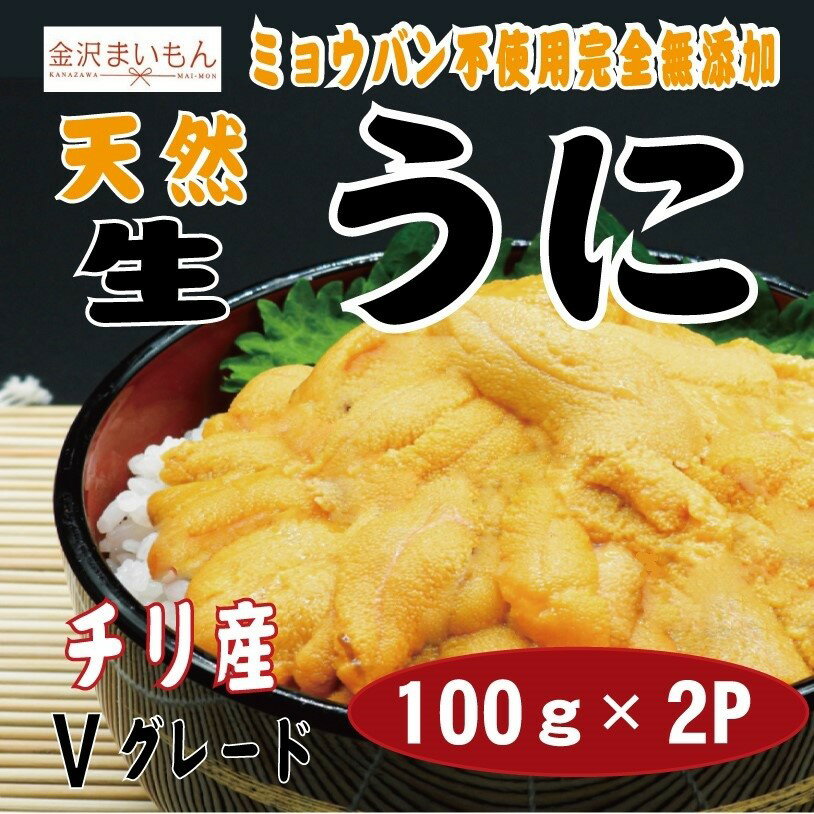 訳あり　うに　チリ産　100g2p　無添加　ミョウバン不使用　たっぷり　うに丼　濃厚　おすすめ【新商品】