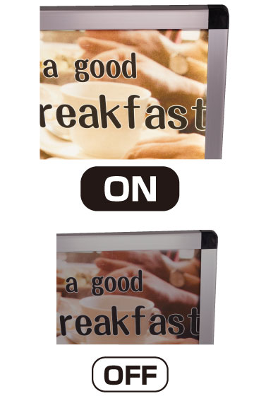 ブラックバリウススタンド看板LED B1片面 ウエイトアーム・水タンクセット BVASKLED-B1K-3SET