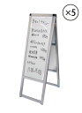 バリウススタンド看板 WBタイプ A3縦縦両面 VASKWB-A3TTRX5SET 5台セット / 【セットでお得】【送料無料】【日本製】【頑丈】 屋外看板 立...