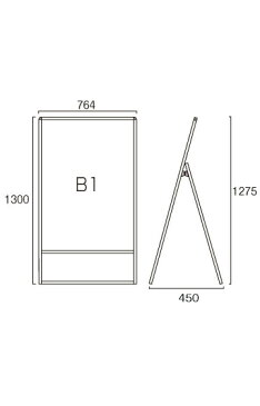 バリウススタンド看板 WBタイプ B1片面 VASKWB-B1KX10SET 10台セット / 【セットでお得】【送料無料】【日本製】【頑丈】 屋外看板 立て看板 スタンド看板 A型看板 店舗前看板 ホワイトボード 黒板 ポスカ マグネット 飲食 店舗 看板 薄型 おしゃれ 高級 両面