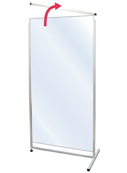 トールパーテーション1800X600トライアングル(フロスト仕様)THBP1800X600F-3T/【送料無料】【日本製】【頑丈】飛沫防止パーテーション感染症対策ウイルス対策大型全身イベントオフィスフレーム付