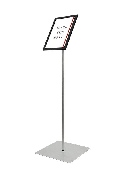 TOKISEI エコポケットポール80　A4ブラック BEPPO-80A4 / 【送料無料】【日本製】ポールサイン　案内　受付　エコ　薄型パネル