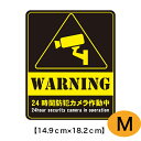 ステッカー インクジェット シール 防水 ラミネート 屋外 屋内 防犯カメラ作動中 監視カメラ 防犯 警告 選べる4カラー セキュリティー マーク 録画中 サイン Mサイズ