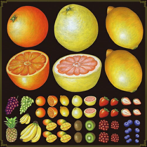 楽天看板ショップシール オレンジ レモン 果物 装飾 デコレーションシール チョークアート 窓ガラス 黒板 看板 POP ステッカー （最低購入数量3枚～）メーカー直送