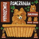 シール ポメラニアン犬 装飾 デコレーションシール チョークアート 窓ガラス 黒板 看板 POP ステッカー （最低購入数量3枚〜）