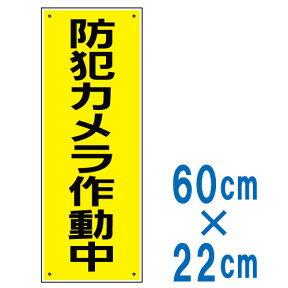 看板 防犯看板 「 防犯カメラ作動中 」 監視カメラ設置 プレート