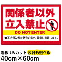 看板/表示板/「関係者以外立入禁止