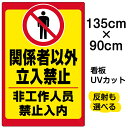 看板/表示板/「立入禁止/(中国語)」特大サイズ/90cm×135cm/立ち入り禁止/ピクトグラム/人間/イラスト/プレート