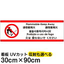 多国語 案内 注意看板 プレート 「 火は使わないでください 」 30cm×90cm 英語 中国語（簡体/繁体） ハングル語 ポルトガル語 日本語