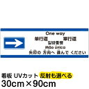 多国語 案内 注意看板 プレート 「 矢印の方向（右）へ進んでください 」 30cm×90cm 英語 中国語（簡体/繁体） ハングル語 ポルトガル語 日本語