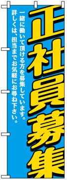 のぼり旗 「 正社員募集・一緒に働いて… 」
