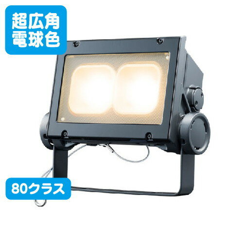 【LED投光器】【レディオック フラッド ネオ】 ECF8040SW/LSAN8/DG 【80クラス】【超広角】【電球色】