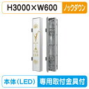 【袖看板 (FF仕様)専用足付】【W600×H3000】【ノックダウン】 三和サインワークス FT630-LED FTS0630-LLT-KD