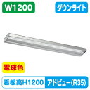 【アドビューN2】【W1200 電球色】【ダウンライト】【H1200看板クラス】タテヤマアドバンス R35タイプ(L) 電球色(3000K) 5105018