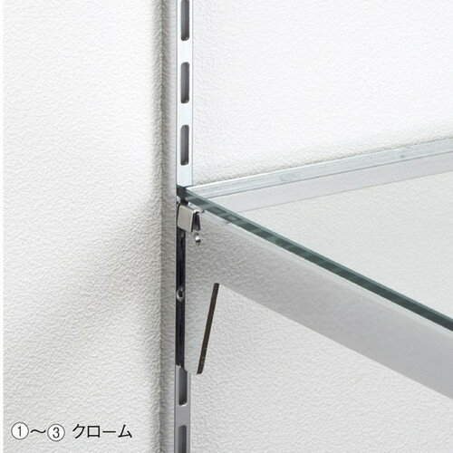 直付柱 クローム シングル14mm厚 H240cm (1本) kp38-48-13-9
