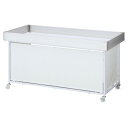 (本体) 平台ワゴン ホワイト W150cm(強化型) kp38-753-36-3