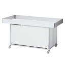 (本体) 平台ワゴン ホワイト W180cm(強化型) kp38-753-36-4