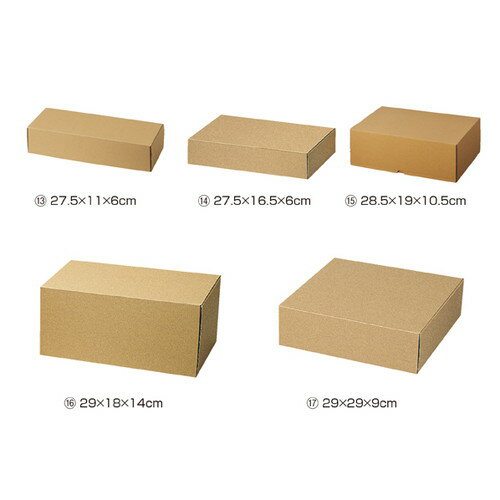 (ラッピング用品) (ギフトラッピング) (ギフトボックス) kp38-286-3-14 組立式ナチュラルボックス10枚 27.5×16.5×6cm