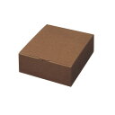 ギフトボックス ブラウン 20×20×8.5cm(10枚) kp38-549-88-4