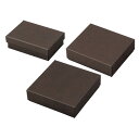 フェザーケース ブラウン 8.8×7.2×2.7cm (12個) kp38-661-56-3