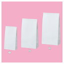 紙袋(角底袋) 白無地(片つや) 角底紙袋 12×6.5×22cm (2000枚) kp38-305-2-10