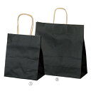 持ち手付き紙袋 カラー手提げ紙袋 黒 38×15×50cm(50枚) kp38-309-12-8