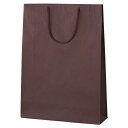カラー手提げ紙袋 ブラウン 33×10×45cm (100枚) kp38-313-6-7