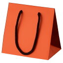 マット貼り紙袋 オレンジ 16×11×16cm (50枚) kp38-431-37-12