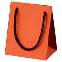マット貼り紙袋 オレンジ 22.5×8×32cm (50枚) kp38-431-37-15