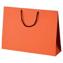 マット貼り紙袋 オレンジ 45×12×33cm (10枚) kp38-431-37-9