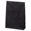 マット貼り紙袋 黒 22.5×8×32cm (50枚) kp38-781-96-11