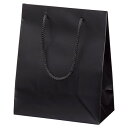 マット貼り紙袋 黒 22×12×27cm (10枚) kp38-781-96-3