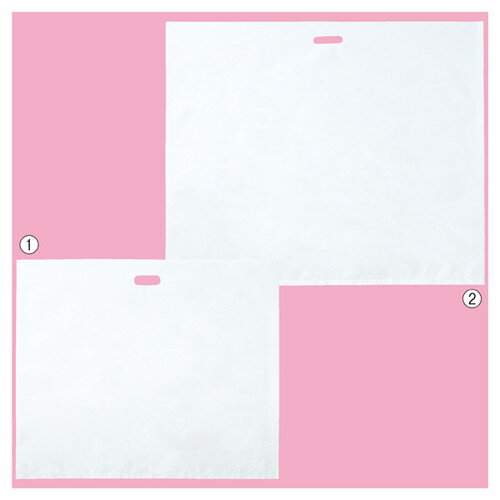 横長ビッグ白無地ポリ袋 78×66cm (50枚) kp38-316-1-1