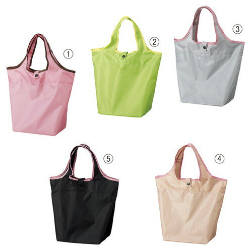 ポケットトートバッグ ピンク 38×16×46[30]cm (折りたたみ時:9×5cm) (6枚) kp38-657-52-1