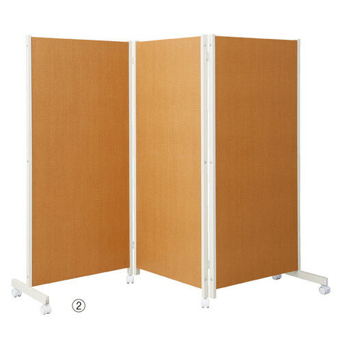 (店舗運営用品) (事務機器) (パーティション) kp38-353-9-1 キャスター付きパーティションH180cm ナチ..