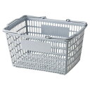 (店舗運営用品) (運営サポート用品) (買い物カゴ) kp38-754-14-2 買い物カゴ SL-7(18リットル) ライトグレー