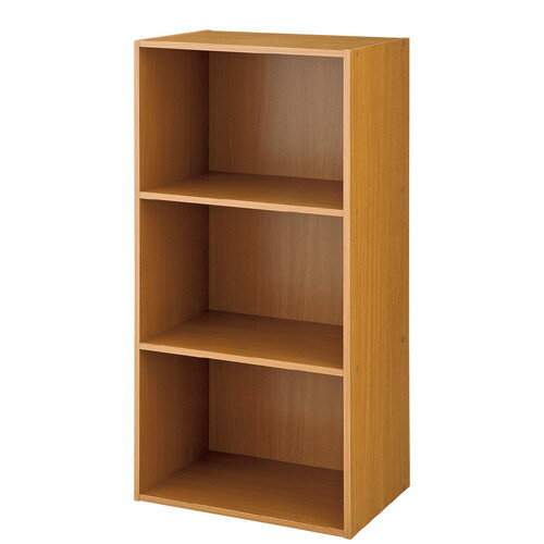 (店舗運営用品) (事務機器) (収納家具・収納ケース) kp38-759-56-4 カラーボックス 3段 ビーチのサムネイル