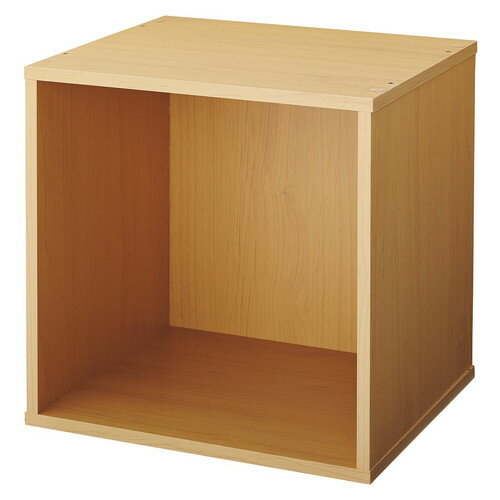 【店舗運営用品】【事務機器】【収納家具・収納ケース】 kp38-783-93-1 キューブボックス ナチュラル オープンのサムネイル