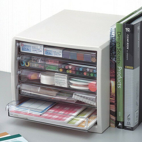 (店舗運営用品) (事務機器) (収納家具・収納ケース) kp38-783-97-2 レターケース 浅5段 ホワイト