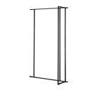 (連結) ユニットラック UR120壁面タイプ W120×H210cm 黒 オープンタイプ ※本体別売 kp38-14-4-1