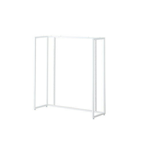 (本体) ユニットラック UR120中央片面タイプ W120×H135cm 白 オープンタイプ kp38-15-6-1