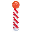 バルーンタワーセット レッド 白×レッド (1セット) kp38-800-29-3