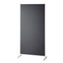 (本体) スタンダードフレーム SF90中央両面スリムタイプ W90×H180cm 白 ブラック有孔パネル付き kp38-751-24-7
