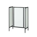(本体) ユニットラック UR90中央両面タイプ W90×H135cm 黒 ホワイトパネル付き kp38-751-33-3