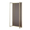 (本体) ユニットラック UR90壁面タイプ W90×H210cm アンティークゴールド ダークブラウンパネル付き kp38-751-36-4