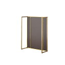 (本体) ユニットラック UR90中央片面タイプ W90×H135cm アンティークゴールド ダークブラウンパネル付き kp38-751-40-4