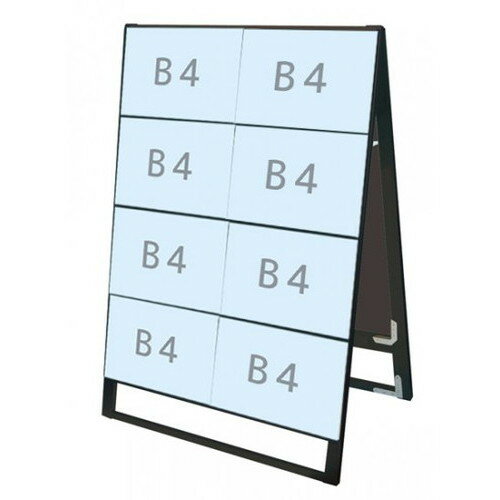 【ブラックカードケーススタンド看板】 B4横16両面 BCCSK-B4Y16R